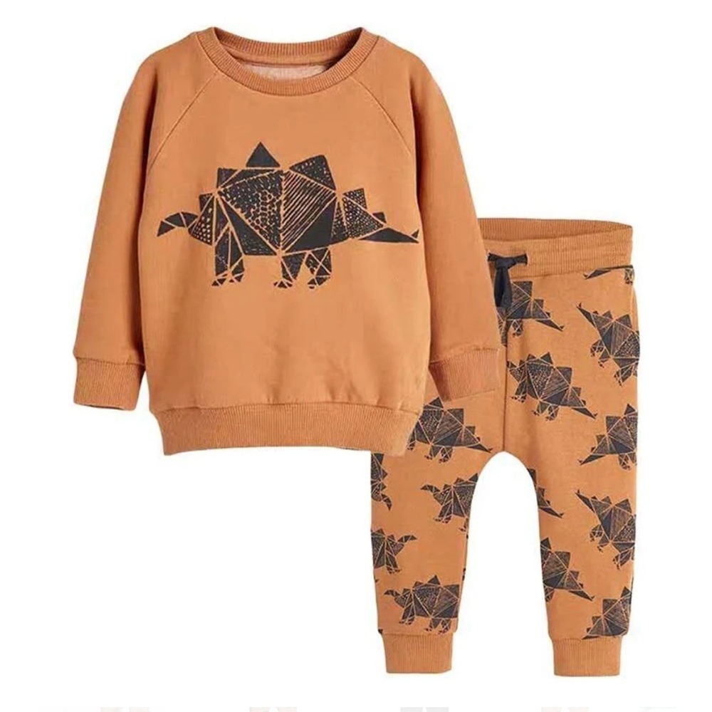 Momorii Boys Pullover and Jogger set dinosaurs